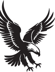 Eagle  silhouette vector EPS