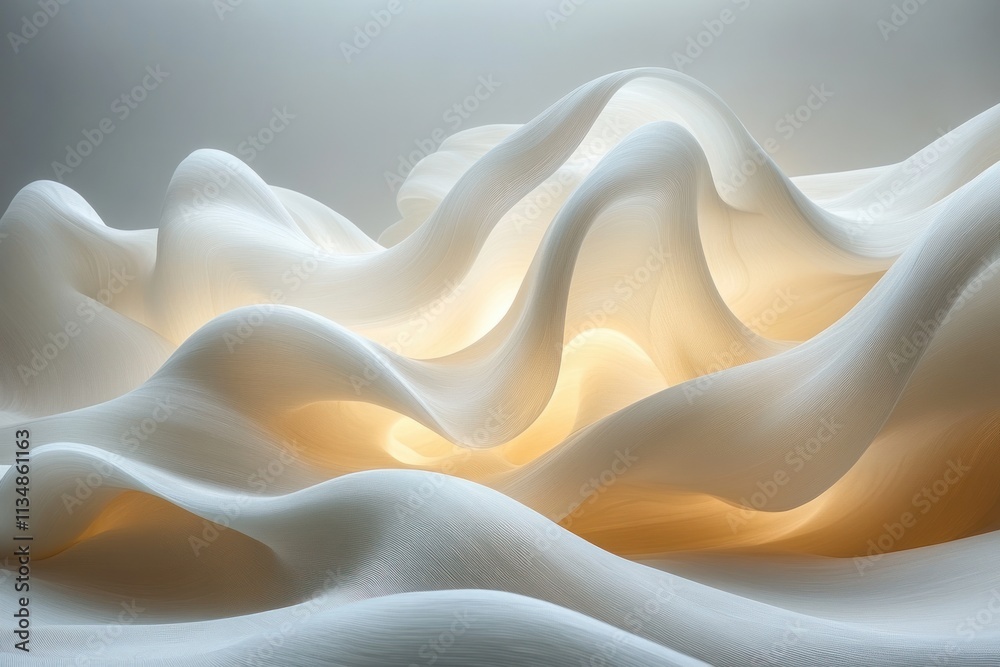 Poster Abstract Minimalist Studio Space with Soft Light and Shadow for Modern Product Display Presentation