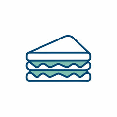 Minimalist Sandwich Icon for Food Branding.
