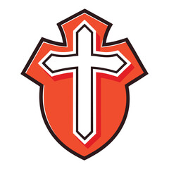 Obraz premium Faith symbol vector illustration and modern design 