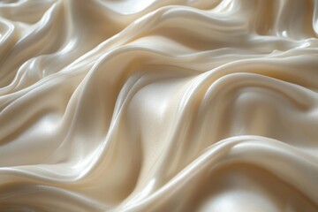 Obraz premium cream texture skincare beauty cosmetic product background close-up smooth curves glossy finish