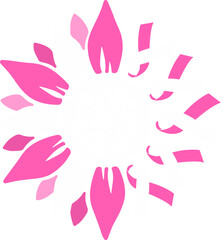 sunflower Support Squad Breast Cancer with ribbon design