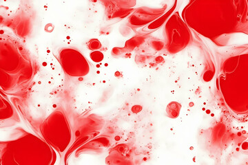 Red Abstract Paint Swirl Background