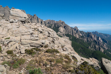 Bavella Massiv  im Sonnenschein