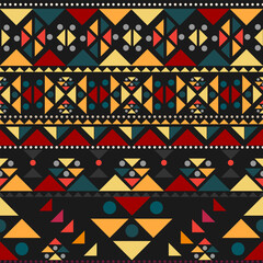 Fototapeta premium Stunning geometric background.contemporary tribal style seamless pattern.pattern ethnic graphic design print.Henna Mandala.Tribal African Inspired Pattern.carpet,wallpaper,wrapping,embroidery style