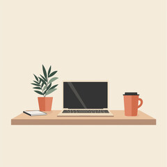 Fototapeta premium Modern Business Workspace