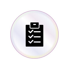 Checklist icon design template