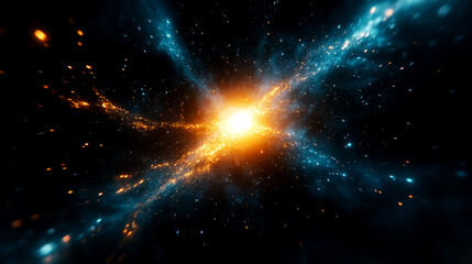 Cosmic transformation a vision for change in 2025 start of a new era in the universe digital art space environment dynamic perspective