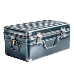 Metal Suitcase with Clasps and Handle