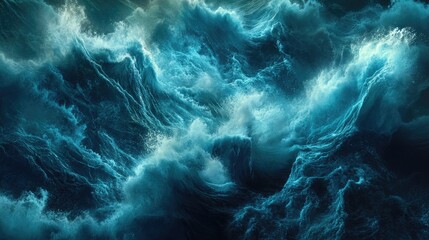 Powerful Ocean Waves Collide in Stunning Turbulence and Dynamic Motion