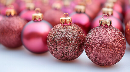 Elegant Colorful Xmas Balls and Flower for Decoration 