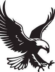 Obraz premium Eagle silhouette vector EPS