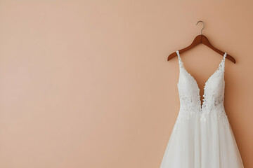 Elegant Wedding Dress Illustration