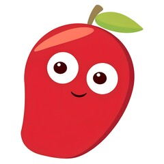 Obraz premium red apple cartoon
