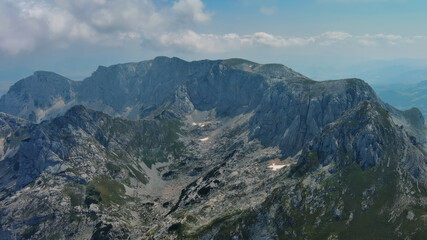 Obraz premium Aerial of mountains in park Durmitor, Montenegro