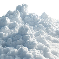 Dramatic Cumulus Cloudscape Aerial View White Fluffy Clouds Nature Background