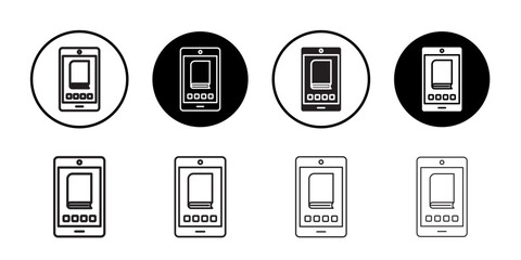 Ebook icon Thin line art collection
