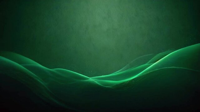 Grainy abstract green gradient background with wave and noise texture. Header footer banner poster design space, 4k Wallpaper Background Animation Video