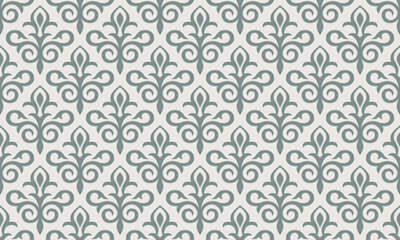 Abstract geometric floral seamless pattern. Modern stylish texture repeating. Vector background.