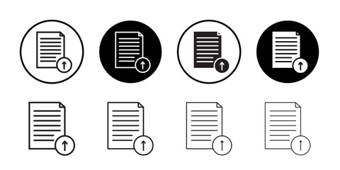 Update document icon Thin line art collection
