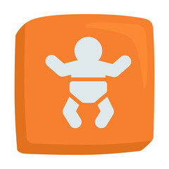 Baby Symbol Emoji Icon Illustration. Children Vector Symbol Emoticon Design Doodle Vector.