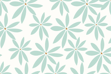 Abstract floral seamless pattern. Modern stylish texture repeating. Vector background.