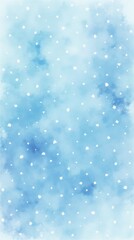 Frozen winter snow banner. Watercolor snowflakes pattern poster. Snowy wallpaper background