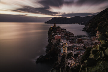 Sunset in Vernazza, Cinque Terre (Italy)