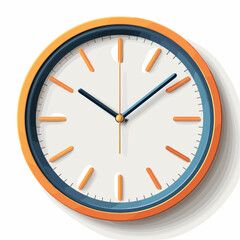 Alarm clock icon. Flat illustration of alarm clock vector icon for web design