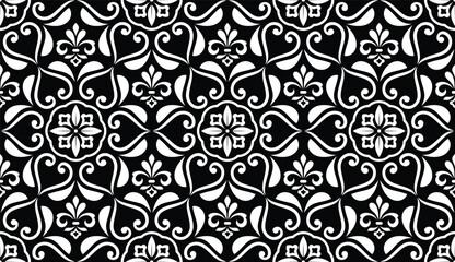 Abstract floral seamless pattern. Modern stylish texture repeating. Vector background.