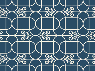 Abstract floral seamless pattern. Modern stylish texture repeating. Vector background.