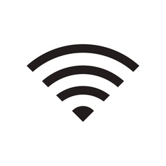 Wifi icon. Wifi vector icon, communication, signal, wireless, router wifi sign symbol. Free Wi-Fi sign isolated icon. Public internet wifi signal element flat symbol.