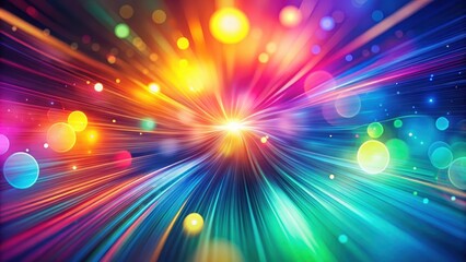 Vibrant abstract background with blurred light patterns forming a moire effect, colorful, abstract, vibrant, background, blurred