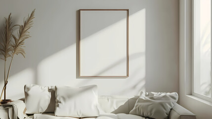 Sunlit Living Room Mockup 