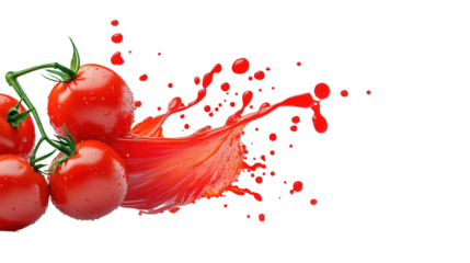 tomatoes, slashing isolated, transparent, png, background copy space