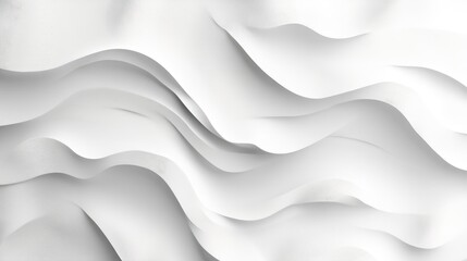 Obraz premium Elegant white paper texture with subtle waves for versatile background applications in design and print media.