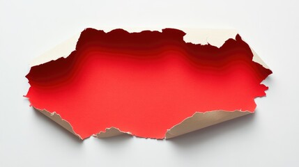 Request For Proposal Text on Torn Edge Paper with Red Background for Business, Marketing, and Creative Concepts