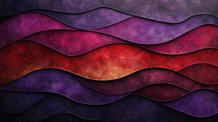 Dynamic waves of color create a captivating abstract landscape full of emotion and depth