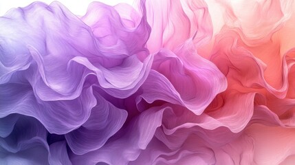 Flowing waves of pastel colors create an abstract harmony in a dreamlike atmosphere of soft textures and gentle gradients