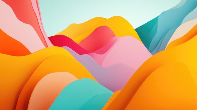 Vibrant Abstract Background Design Featuring Colorful Waves for Enhanced Visual Appeal and User Engagement in Digital Spaces