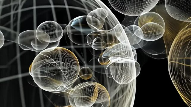 Glowing Plasma Sphere Energy Design Illustration in Space