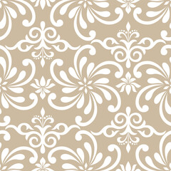 Abstract floral seamless pattern. Modern stylish texture repeating. Vector background.