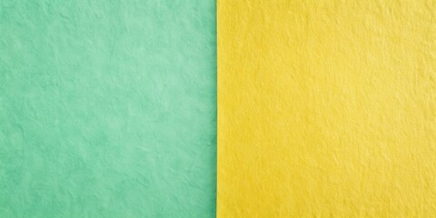 Fototapeta premium A Textured Background with a Vertical Division of Green and Yellow Colors