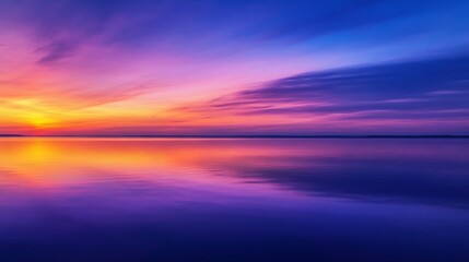 Obraz premium Mesmerizing Sunset over Calm Water