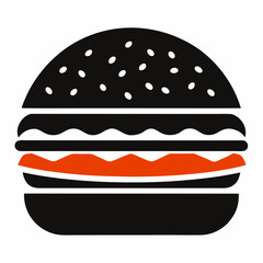 hamburger isolated on white