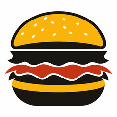 hamburger isolated on white