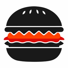 hamburger isolated on white