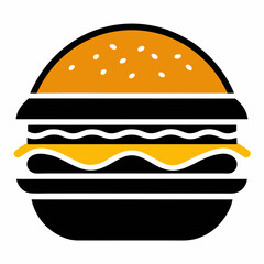 hamburger isolated on white