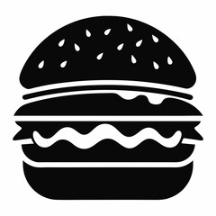 hamburger isolated on white