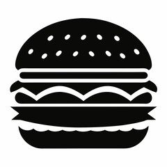 hamburger isolated on white